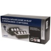 Gniazdo meblowe wpuszczane w blat z grubym rantem 3x2P+Z przewód 1,5m srebrne. 5901752487109