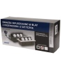 Gniazdo meblowe wpuszczane w blat z grubym rantem 3x2P+Z przewód 1,5m srebrne. 5901752487109
