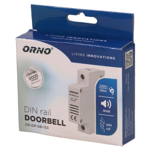 Dzwonek przewodowy na szynę DIN-1 moduł. 5902560329582