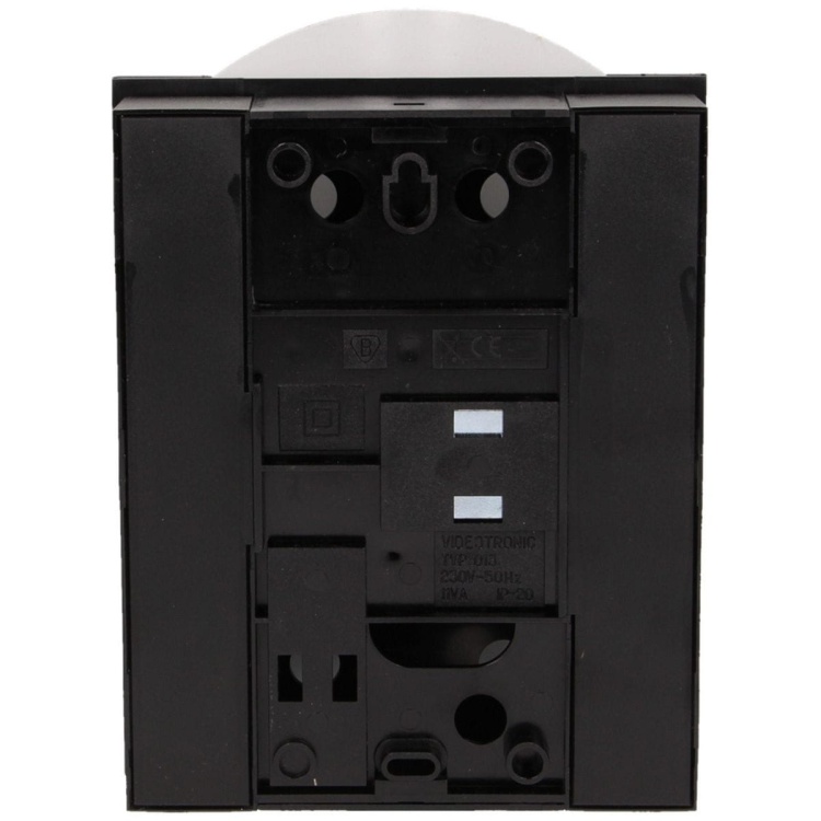 Dzwonek elektromechaniczny dwutonowy TON COLOR czarno-srebrny.