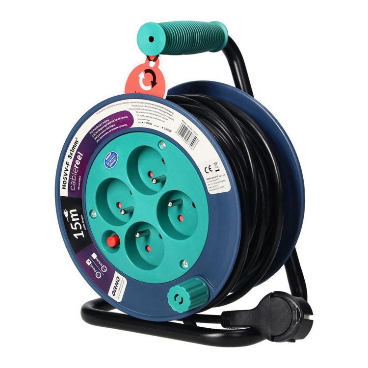 Przedłużacz bębnowy MINI 4 gniazda 2P+Z H05VV-F