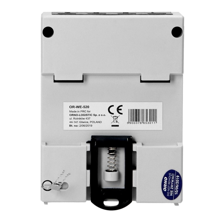 3-fazowy licznik energii elektrycznej, 80A, MID, 3 moduły, DIN TH-35mm