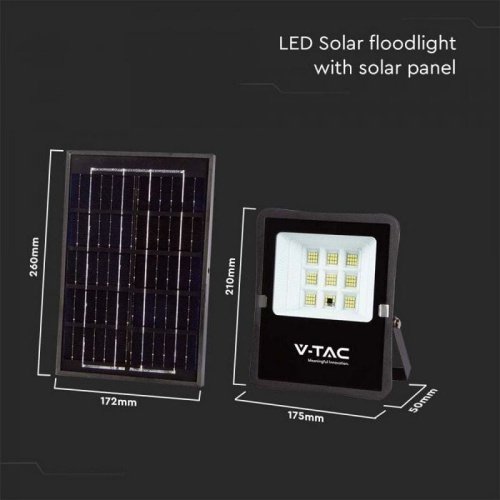 Naświetlacz LED z panelem solarnym 6W 400lm b. zimny 6400K IP65 V-TAC wymiary.jpg