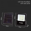 Naświetlacz LED z panelem solarnym 16W 1600lm b. zimny 6400K IP65 V-TAC wymiary