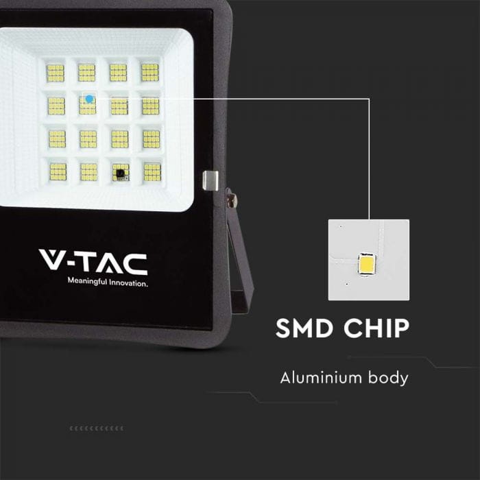 Naświetlacz LED z panelem solarnym 16W 1600lm b. zimny 6400K IP65 V-TAC SMD chip