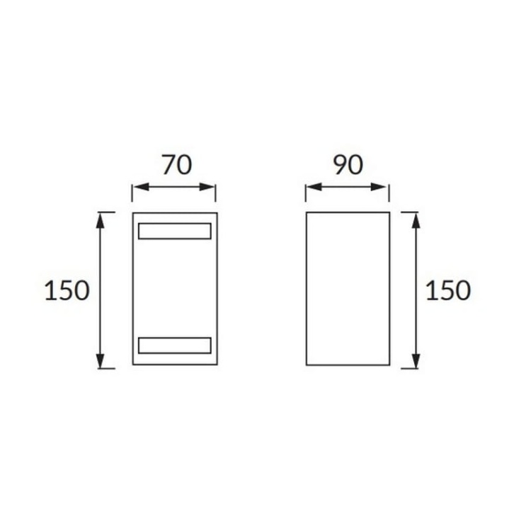 Oprawa hermetyczna FOREST C 2xGU10 max 35W czarna IP54 STRÜHM wymiary.jpg