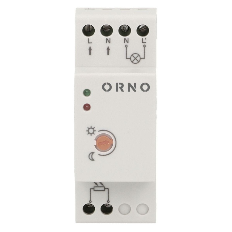 ORCR219 Czujnik zmierzchowy na szynę DIN z hermetyczną zewnętrzną sondą, IP65, 3000W