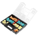 Zestaw złączek instalacyjnych HOUSE, 123 sztuk. Wciskane: 30x 2-przew. 30x 3-przew. 25x 4-przew. 20x 5-przew. 10x 6-przew. 8x 8-przew. ORSZ8007 5900378659402