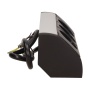 Gniazdo meblowe 3x2P+Z, schuko, czarno-srebrne 5902560329773