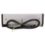 Gniazdo meblowe 3x2P+Z, schuko, czarno-srebrne 5902560329773