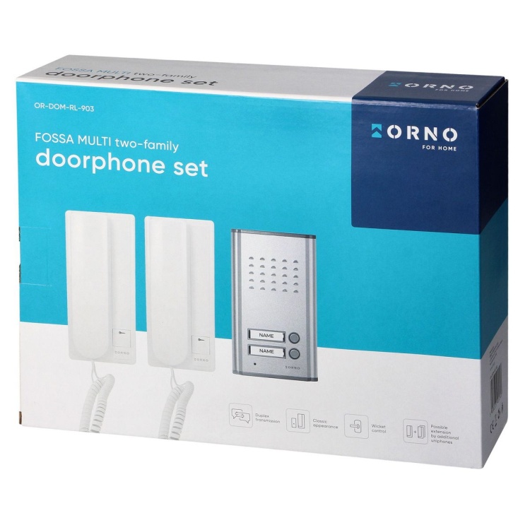 Zestaw domofonowy 2-rodzinny, podtynkowy, FOSSA MULTI 20240115022544
