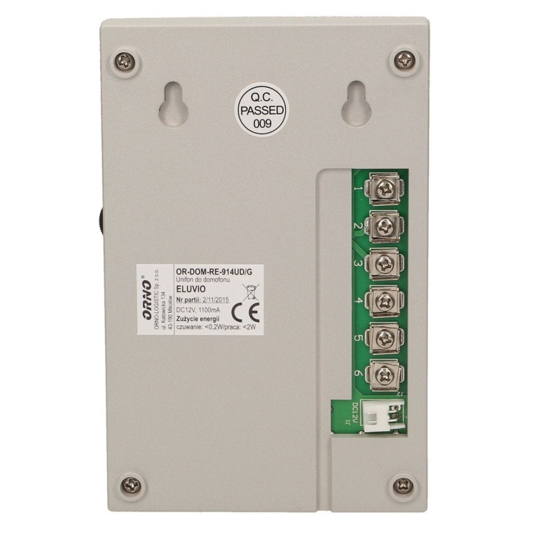 Zestaw domofonowy jednorodzinny z interkomem, bezsłuchawkowy, szary, ELUVIO INTERCOM 5901752484535