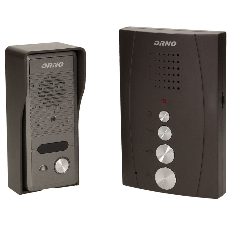 Zestaw domofonowy jednorodzinny, bezsłuchawkowy, czarny ELUVIO 5901752483903