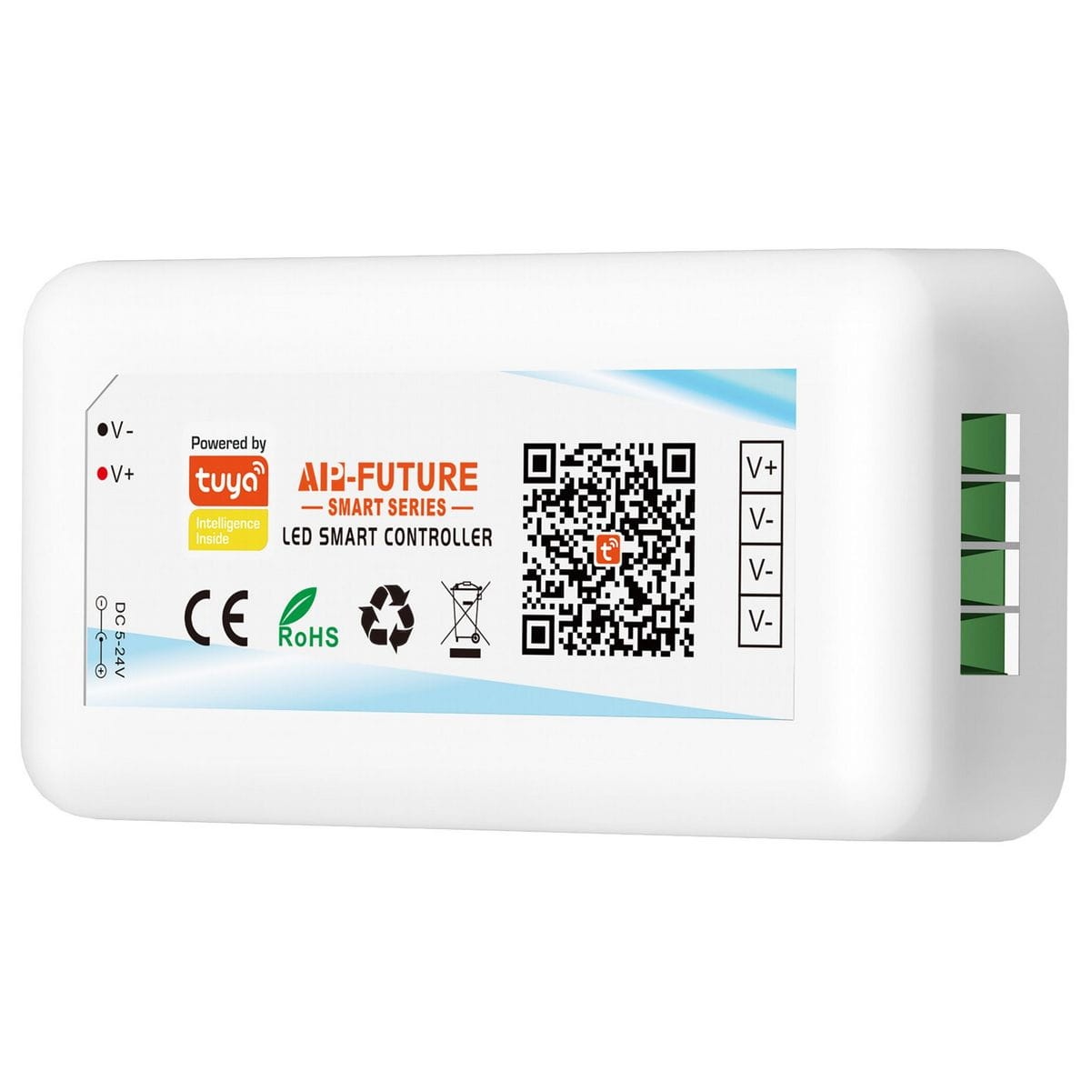 Bezdprzewodowy sterownik do taśm LED Tuya, 5-24V 6A 5908254842399