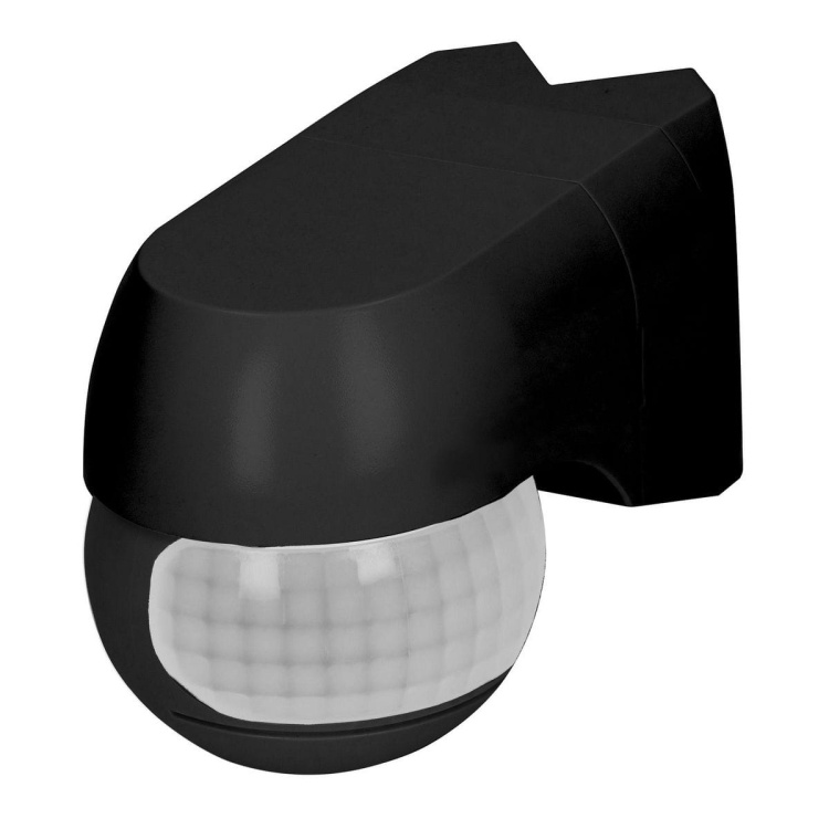 Czujnik ruchu 220st. 1200W, IP44, 3 rodzaje montażu, czarny