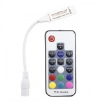 Bezprzewodowy sterownik do taśm LED RGB z pilotem, 17 przycisków, 12V, 6A, 72W