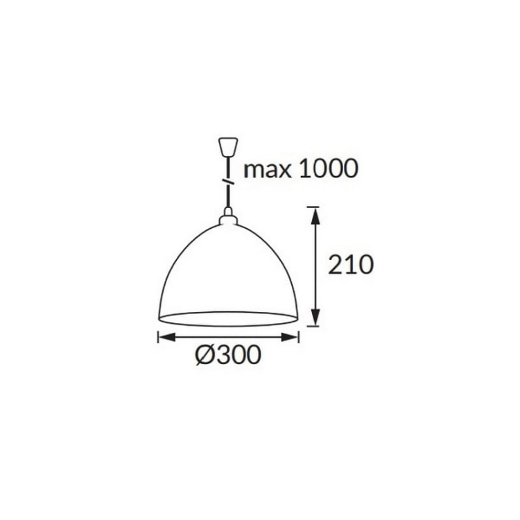 Lampa wisząca INKA WHITE 30 E27 max 25W IP20 biała STRÜHM wymiary.jpg