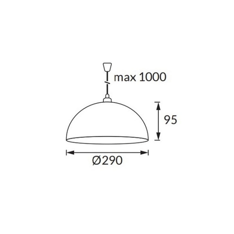 Lampa wisząca INKA 29 E27 max 25W IP20 szara STRÜHM wymiary.jpg
