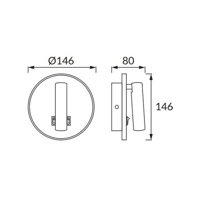 Kinkiet ścienny OTELLO LED C 6W 3000K + 3W 4000K 730lm biały IP20 STRÜHM wymiary.jpg