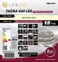 Taśma LED SMD2835 600led/5m biała ciepła 3000K 8W/1m