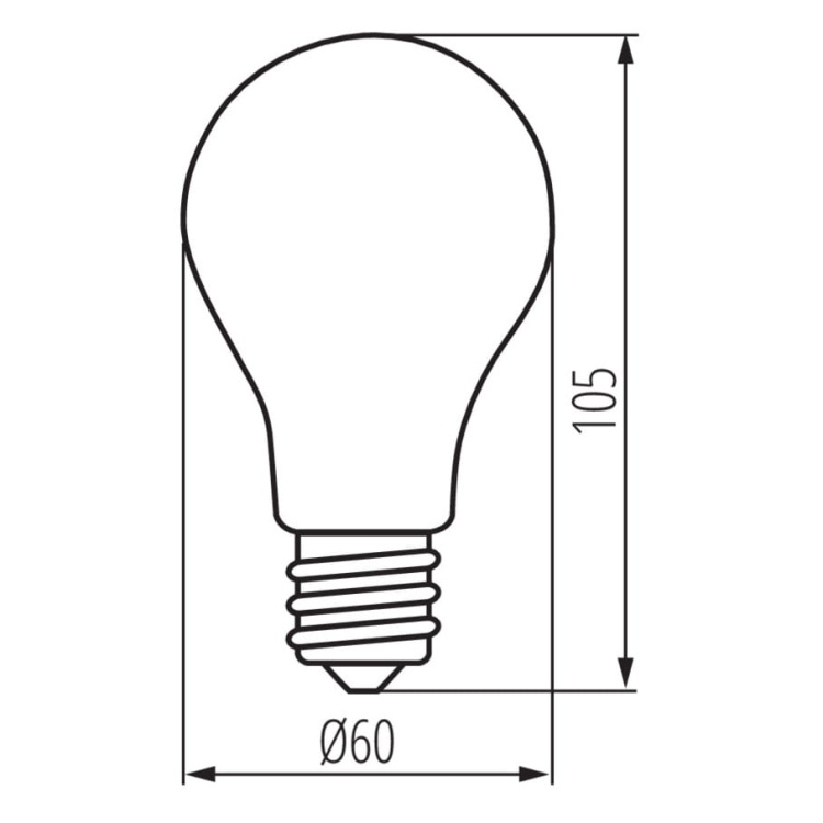 Żarówka E27 LED XLED A60M 10W 2700K 1520lm KANLUX 29615