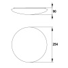 Plafoniera LED PLATO 1x 10W E27 IP44 LUXMENA wymiary.jpg