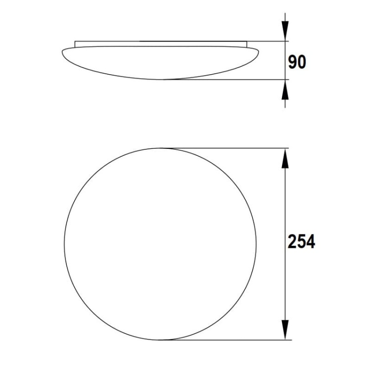 Plafoniera LED PLATO 1x 10W E27 IP44 LUXMENA wymiary.jpg