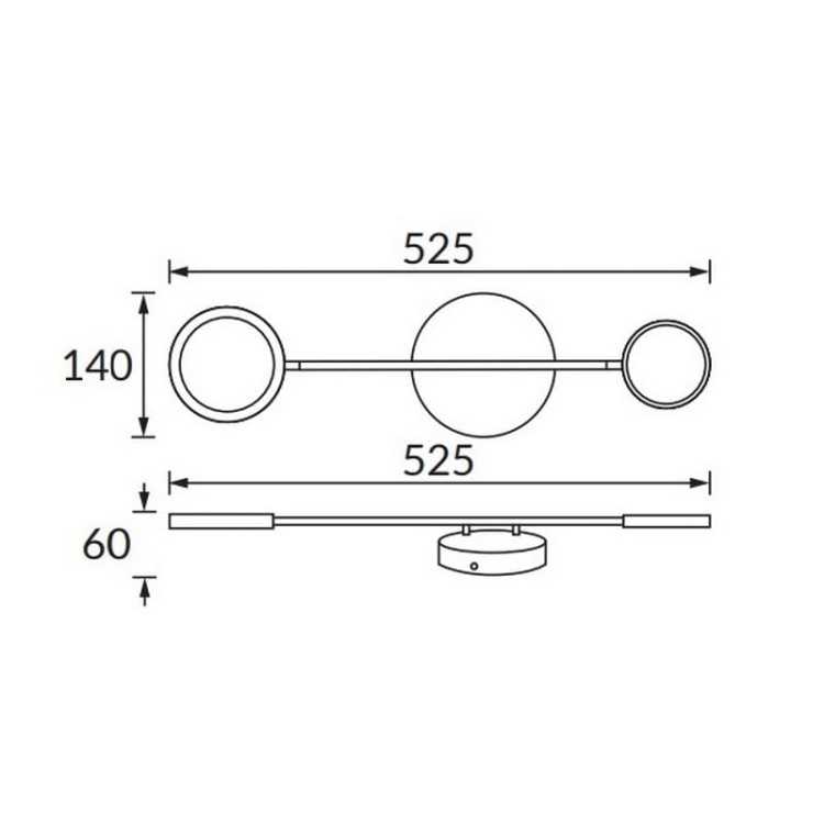 Kinkiet ścienny OMEGA LED I 10W 4200K 580lm IP20 STRÜHM wymiary.jpg