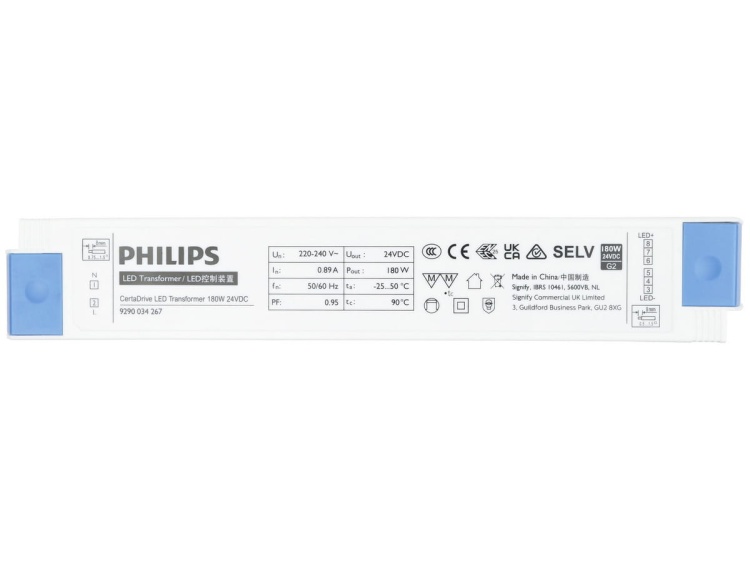 Zasilacz LED 24V PHILIPS CertaDrive LED Transformer 180W 24VDC 929003426780