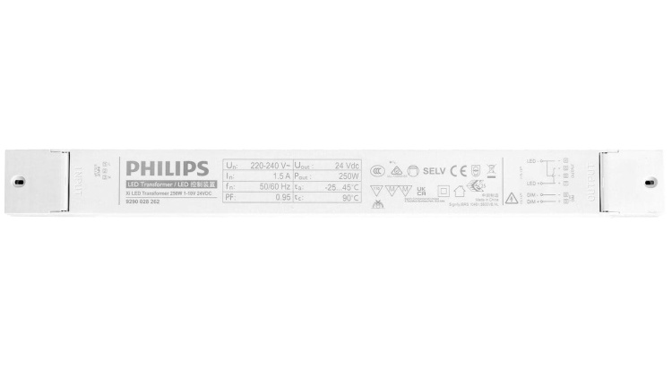 Xi LED Transformer 250W 1-10V 24VDC