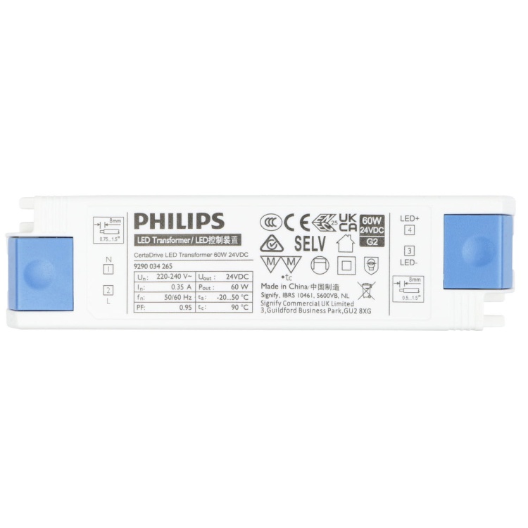 Zasilacz LED 24V PHILIPS CertaDrive LED Transformer 60W 24VDC 929003426580
