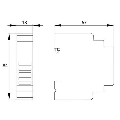 Dzwonek elektryczny aparatura modułowa MB213 230V IP20 SCHELINGER wymiary.jpg