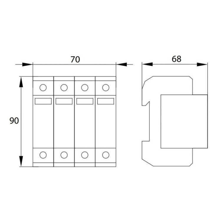 Ogranicznik przepięć 3P+N 20kA 8 20 T2 SCHELINGER wymiary.jpg