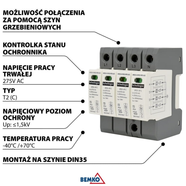 Ogranicznik przepięć 3P+N 20kA 8 20 T2 SCHELINGER informacja.jpg