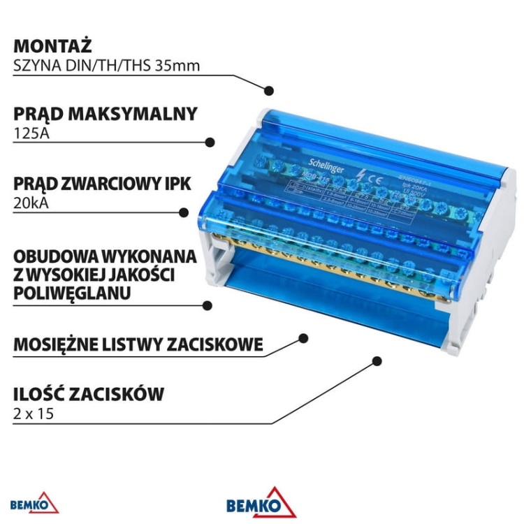 Blok rozdzielczy 4-rzędowy 15 przewodów (11x5,3mm + 2x7,5mm + 2x9,1mm) SCHELINGER informacja.jpg