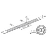 Taśma LED STRIP LCOB 24V 10W biała ciepła 3000K 5m 920lm IP00 Kanlux 33351 wymiary