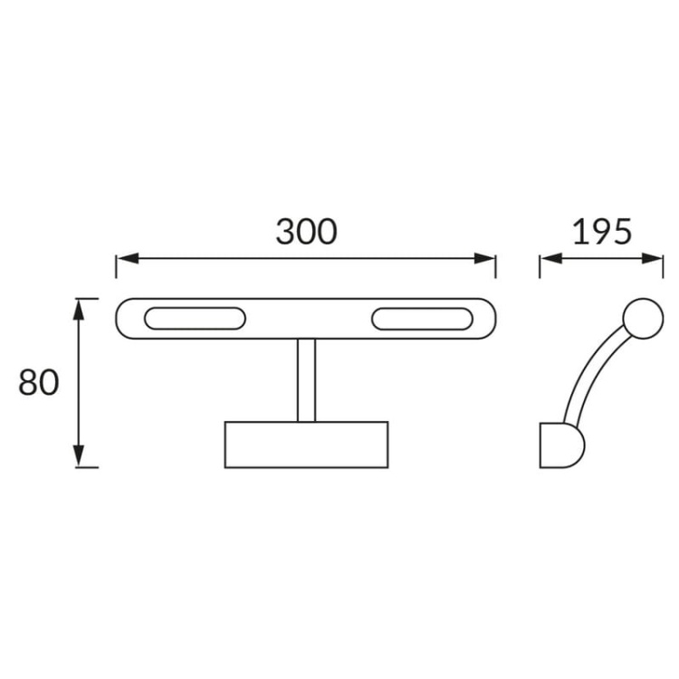Kinkiet ścienny NADIA 2xG9 max 40W chrom IP20 STRÜHM wymiary.jpg