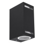 Oprawa hermetyczna FOREST D 2xGU10 max 35W czarna IP54 STRÜHM