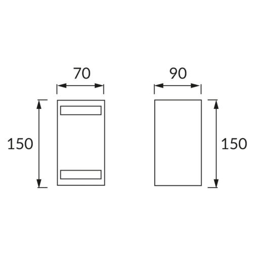 Oprawa hermetyczna FOREST D 2xGU10 max 35W czarna IP54 STRÜHM wymiary.jpg