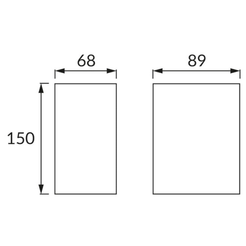 Oprawa hermetyczna GAMP C 2xGU10 max 12W czarna IP54 STRÜHM wymiary.jpg