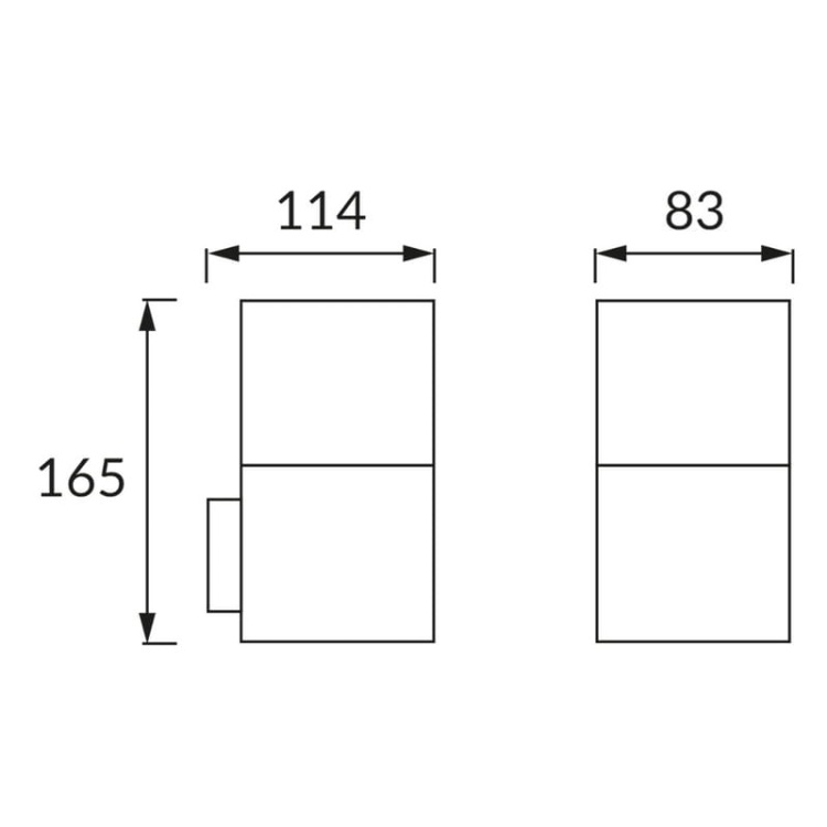Oprawa elewacyjna GRYF D E27 max 15W czarna IP44 STRÜHM wymiary.jpg
