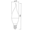 Żarówka LED płomyk E14 8W 3000K 640lm GTV
