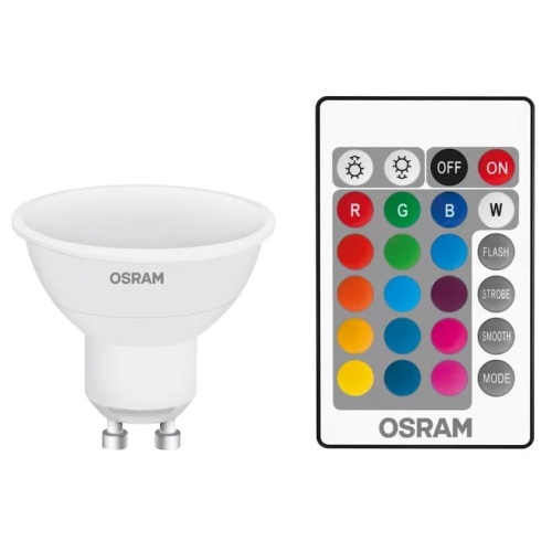 Żarówka GU10 4,5W-25W RGBW LED STAR+ OSRAM PAR16 25 120st