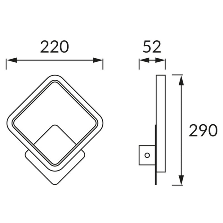 Kinkiet ścienny EMMA LED D 12W 4100K 920lm IP20 biały STRÜHM wymiary.jpg