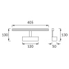 Kinkiet MARTA LED chrom 40cm 8W 570lm b.neutralny IP44 STRÜHM wymiary.jpg