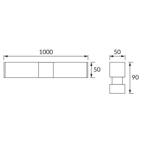 Kinkiet SALSA LED chrom 100cm 24W 2050lm b.neutralny IP44 STRÜHM wymiary.jpg