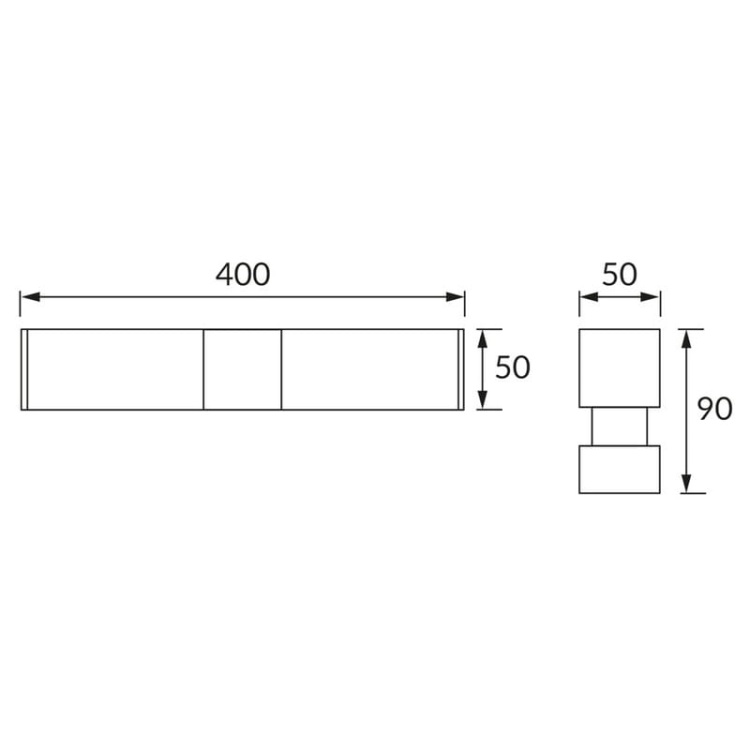 Kinkiet SALSA LED biały 40cm 8W 630lm b.neutralny IP44 STRÜHM wymiary.jpg