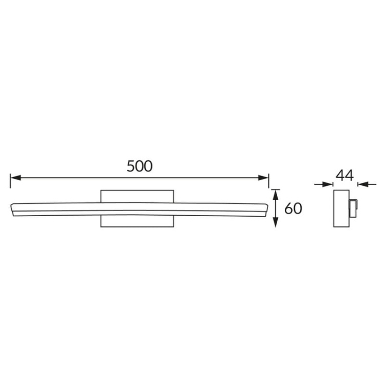 Kinkiet ASPEN LED sosna 50cm 12W 820lm b.neutralny IP44 STRÜHM wymiary.jpg