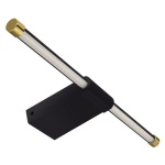 Kinkiet PASO LED czarny złoty 40cm 9W 480lm b.neutralny IP44 STRÜHM.jpg