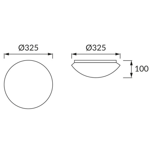 Plafoniera LED LEON C 16W 1360lm 4000K 160° biała IP44 STRÜHM wymiary.jpg